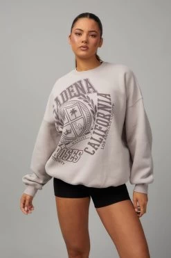 Slouchy Premium Graphic Crew