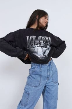 Lcn Music Merch Oversized Graphic Crew