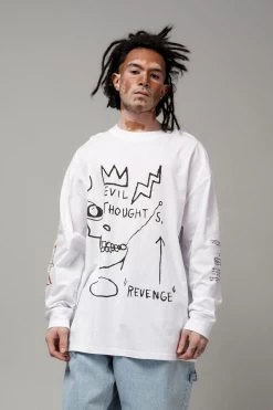 Oversized Long Sleeve Basquiat T Shirt