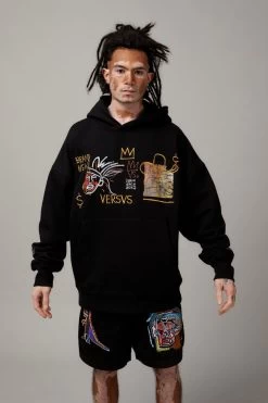Baggy Basquiat Graphic Hoodie