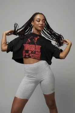 Lcn Music Merch Cropped Graphic Tee