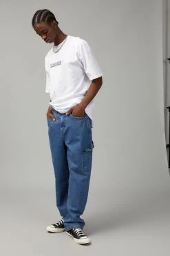 Half Half Baggy Painter Jean