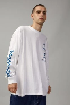 Oversized Moto Long Sleeve T Shirt