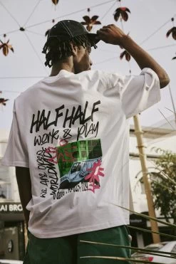 Half Half Heavy Weight Box Fit Graphic