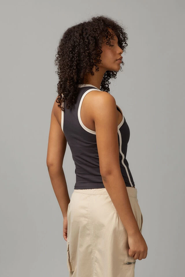 Contrast Bind Racer Tank - Image 3