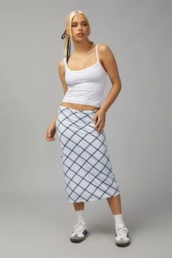 Soft Fitted Midi Skirt