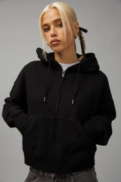 Relaxed Zip Through Hoodie
