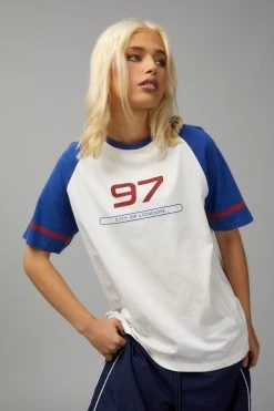 Oversized Raglan Graphic Tee