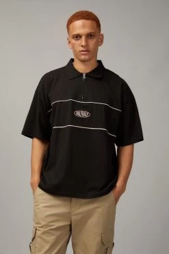 Box Fit Zip Polo