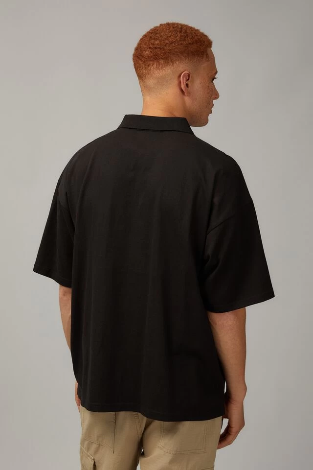 Box Fit Zip Polo - Image 3