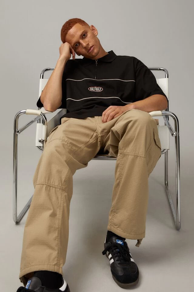 Box Fit Zip Polo - Image 4