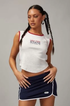 Raglan Curve Hem Tank