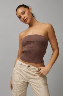 Fold Over Knit Bandeau
